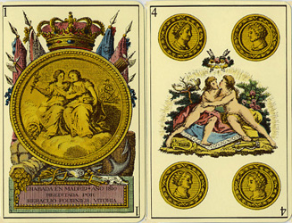 Baraja neoclasica (Roxas 1810), ristampa Heraclio Fournier, 1977