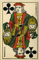 52 cartes n. 524, C. Aigus, A. Camoin & C.ie, fine XIX secolo, Camoin tipo II